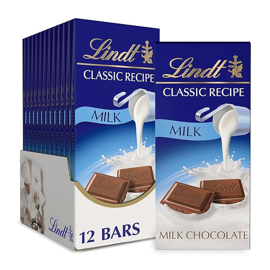 Lindt Classic Chocolate Bars 4.4oz 72ct