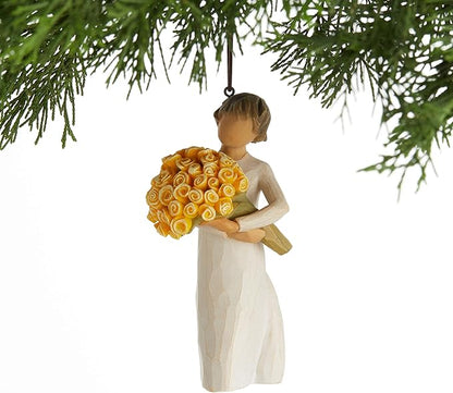 Willow Tree Good Cheer Ornament, Sculpted Hand-Painted Figure