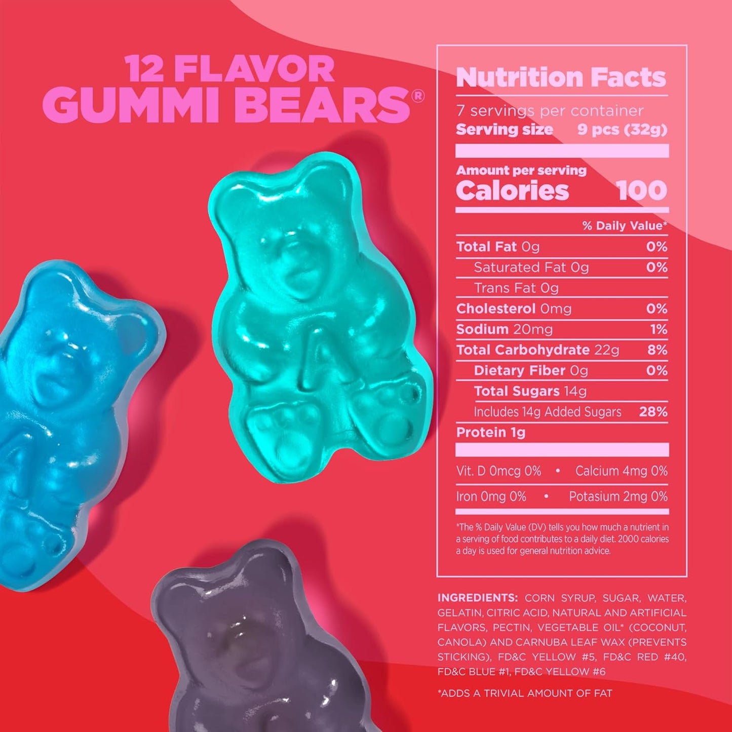 Albanese GUMMI BEARS (12 Flavor ) Gummy Candy 5 lb Pack of 2