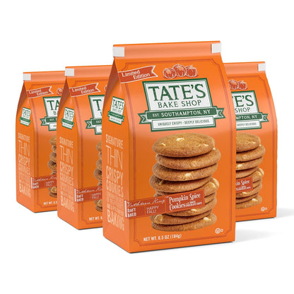 Tate's Pumpkin Spice Cookies 6.5oz ( pack of 4)