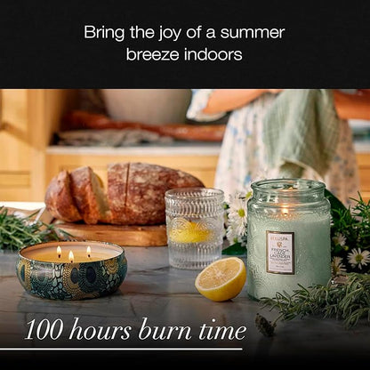 French Cade & Lavender Large Glass jar 18 oz