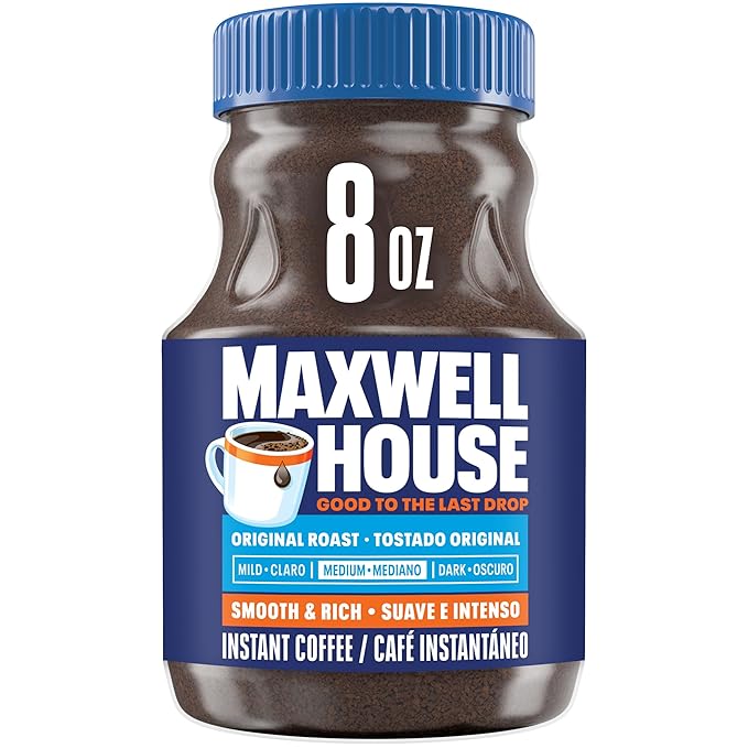 Maxwell House Dark Roast Instant Coffee 8oz ( Pack of 6)