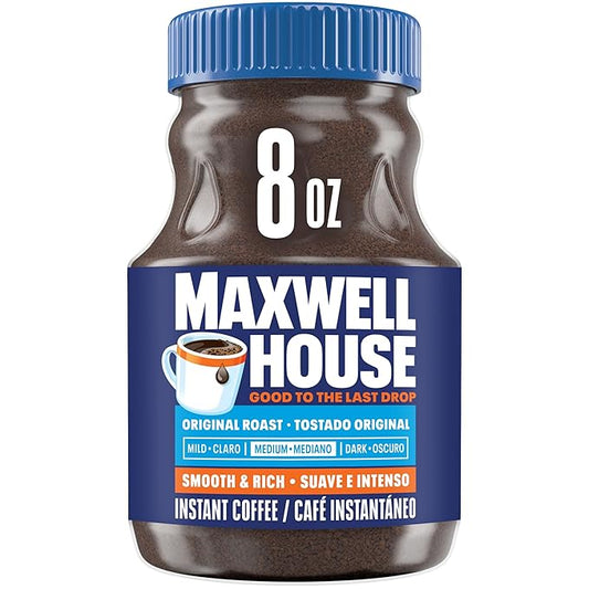 Maxwell House Dark Roast Instant Coffee 8oz ( Pack of 6)