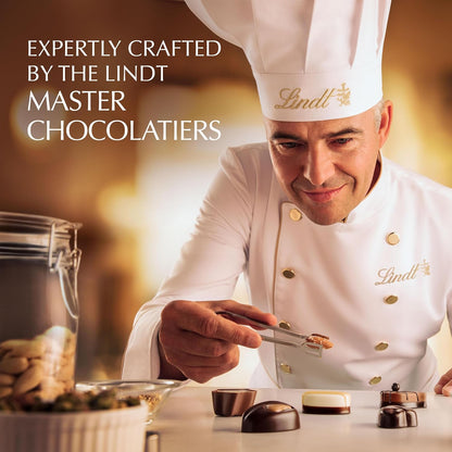 Lindt Mini Pralines, Assorted Chocolate Candy Pralines with Premium Filling, 3.4 oz Box( Pack of 6)