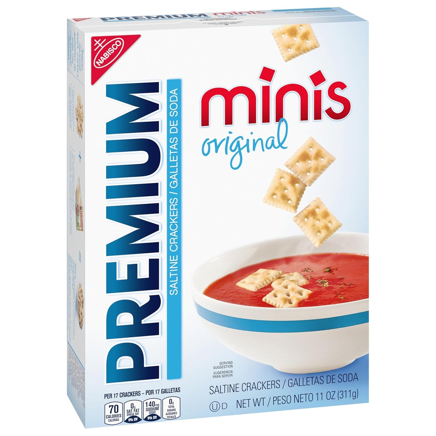 Nabisco Premium Mini Saltine Crackers 11 oz (Case Pack of 6)