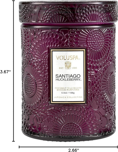 Voluspa Snatiago Huckleberry Mini Jar Candle 5.5 oz