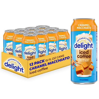 International Delight Caramel Macchiato Iced Coffee 15 oz (12 Pack)