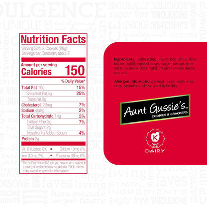 Aunt Gussie’s Pecan Meltaways Classic 7 oz ( Pack of 4)