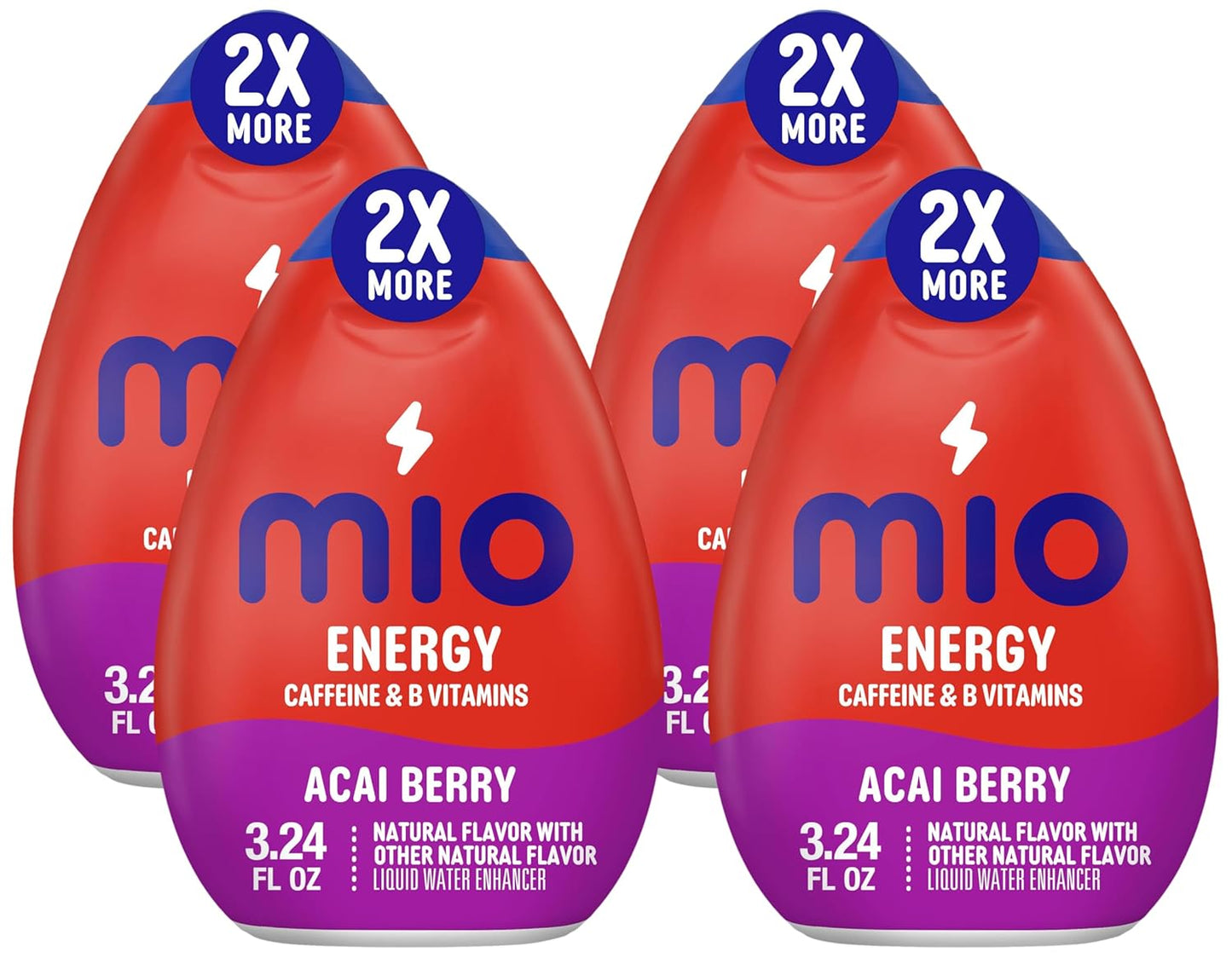 Mio Acai Berry Storm Natural Flavored Liquid Water Enhancer 3.24 oz Bottle (Case Pack of 8)
