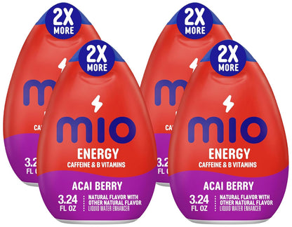 Mio Acai Berry Storm Natural Flavored Liquid Water Enhancer 3.24 oz Bottle (Case Pack of 8)