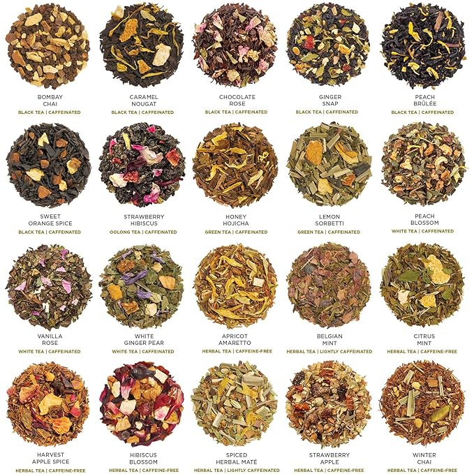 Tea Forte 2025 Limited Edition Warming Joy Tea Chest 40 Pyramid Infusers