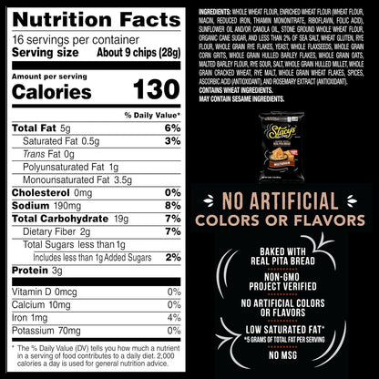 Stacy’s Baked Pita Chips Multigrain 16 oz (6 Pack)
