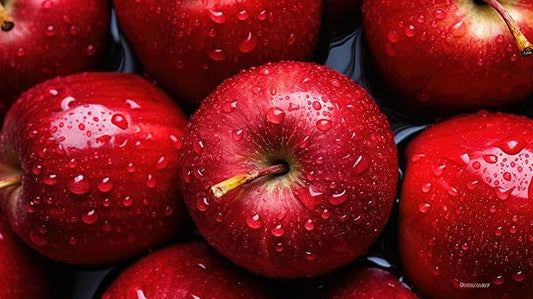 Fresh delicious red apples by RawJoy Farms
