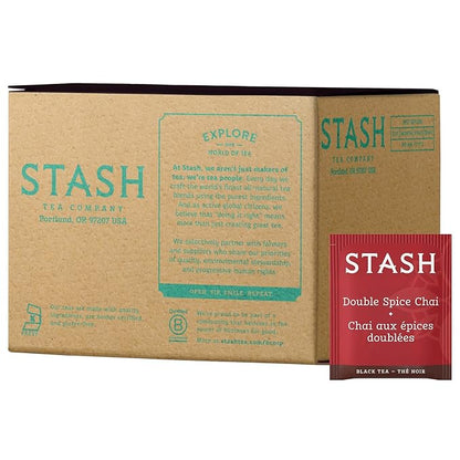 Stash Double Spice Chai Tea Bags (Case Pack of 100)