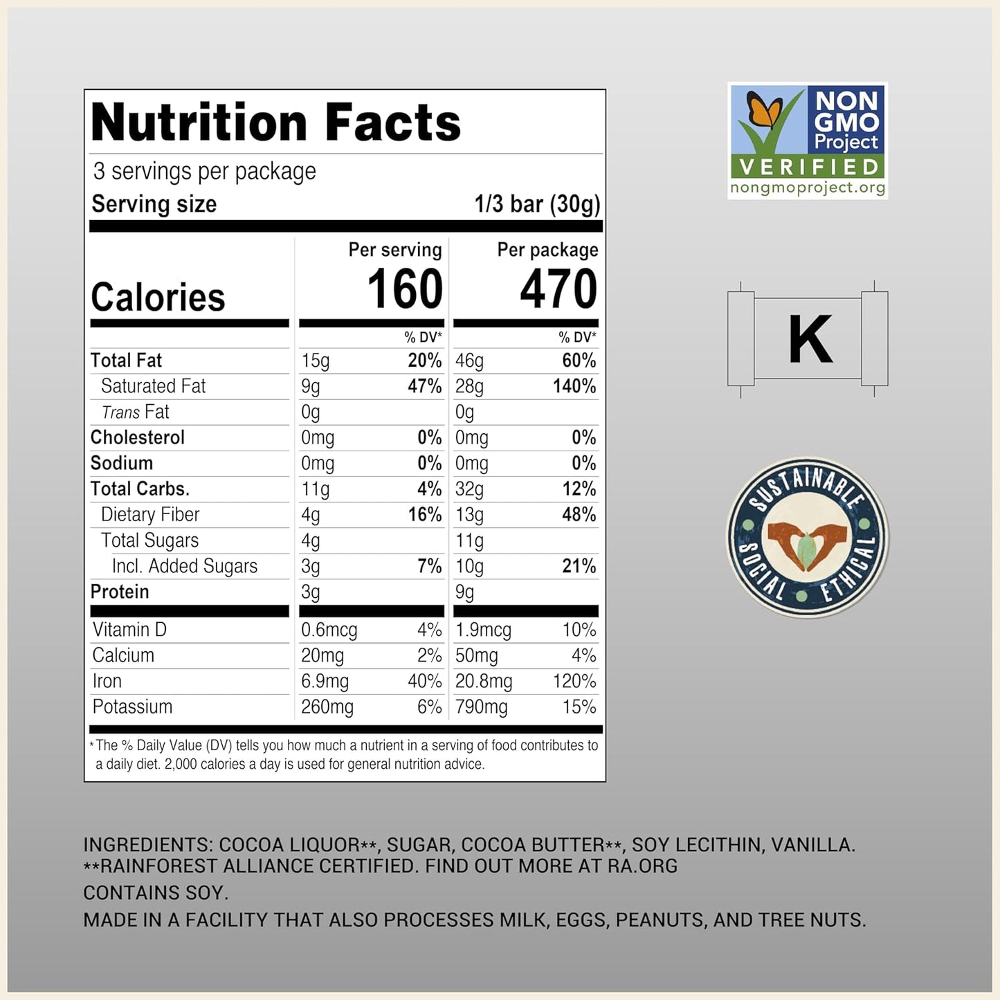 Chocolove Extreme Dark 88% Cocoa 12 pack