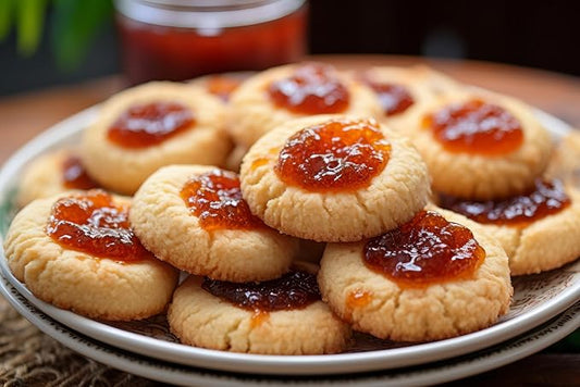 RawJoy Fresh New York City Orange Jelly Dot Cookies