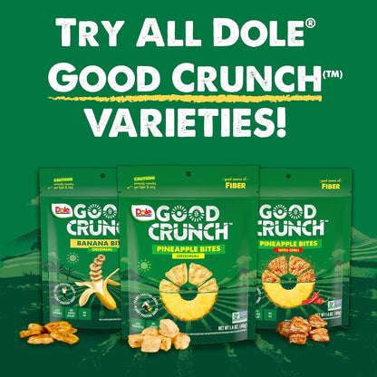Dole Good Crunch Original Banana Bites 2.5 oz ( Pack of 6)