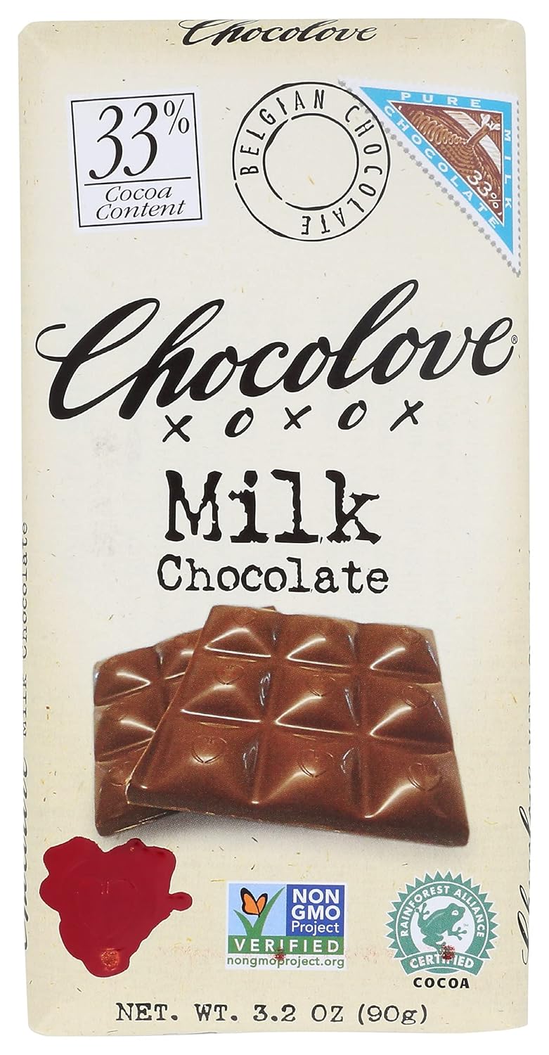 Chocolove Pure Milk Chocolate Bar, 3.2 oz