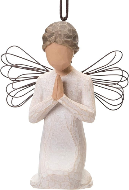 Willow Tree Angel of Prayer Ornament, Sculpted Hand-Painted Figure
