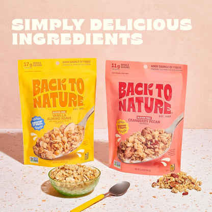 Back to Nature GF Vanilla Almond Agave Granola 11 oz ( Pack of 6)