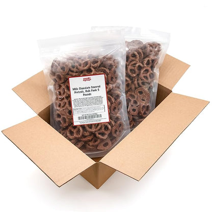 Pure Milk Chocolate Covered Pretzels 15 lb box