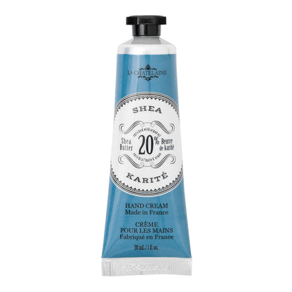 La Chatelaine Luxury Travel Soap Collection, Set of 4: Plant-Based, Made in France with Organic Shea Butter, featuring 2 Shea Hand Creams, 2 shea soaps, & 2 Travel Tins