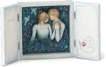 Willow Tree Duet, Sculpted Hand-Painted Triptych