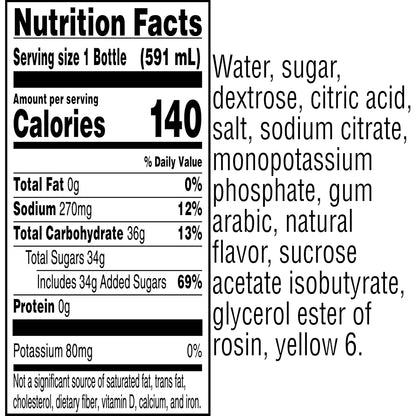 Gatorade G Zero Thirst Quencher, Orange, 20 fl oz - 8 Count