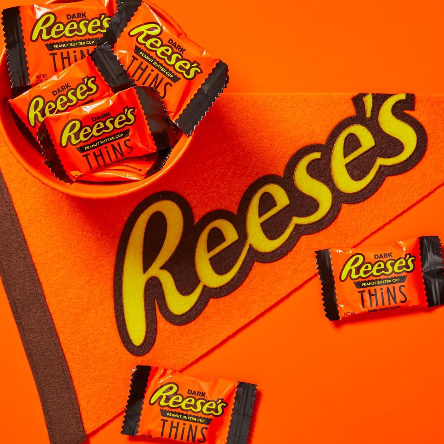 Reese's PB Cup Thins DK Chocolate 7.37oz (Pack of 8)