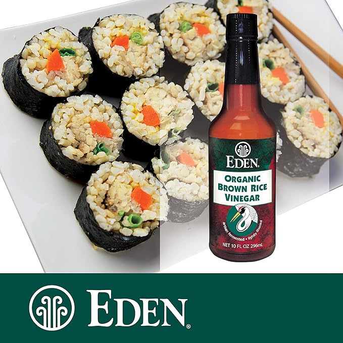 Eden Organic Brown Rice Vinegar 10 oz each Pack of 4