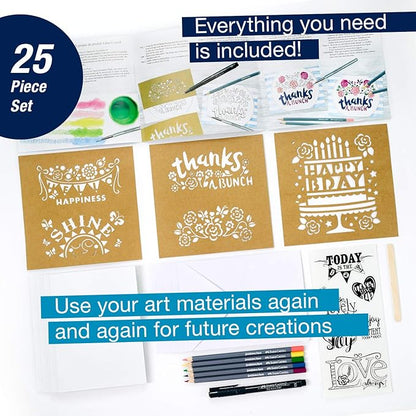 Faber-Castell Greeting Card Creative Studio Qualit Craft Kit Colored Pencils