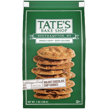 Tate's Bake Shop South Hampton NY Crispy Chocolate Chip Cookies 7 oz Tates