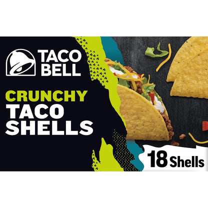 Taco Bell Crunchy Taco Shells 18 count per box 6.75 oz box