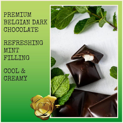 Chocolove Mint Crème Bars | 55% Cocoa | Infused with Dairy Free Peppermint Creme in Creamy Dark Chocolate | Non GMO, Rainforest Alliance Certified, 3.2oz Bar (10 Pack)