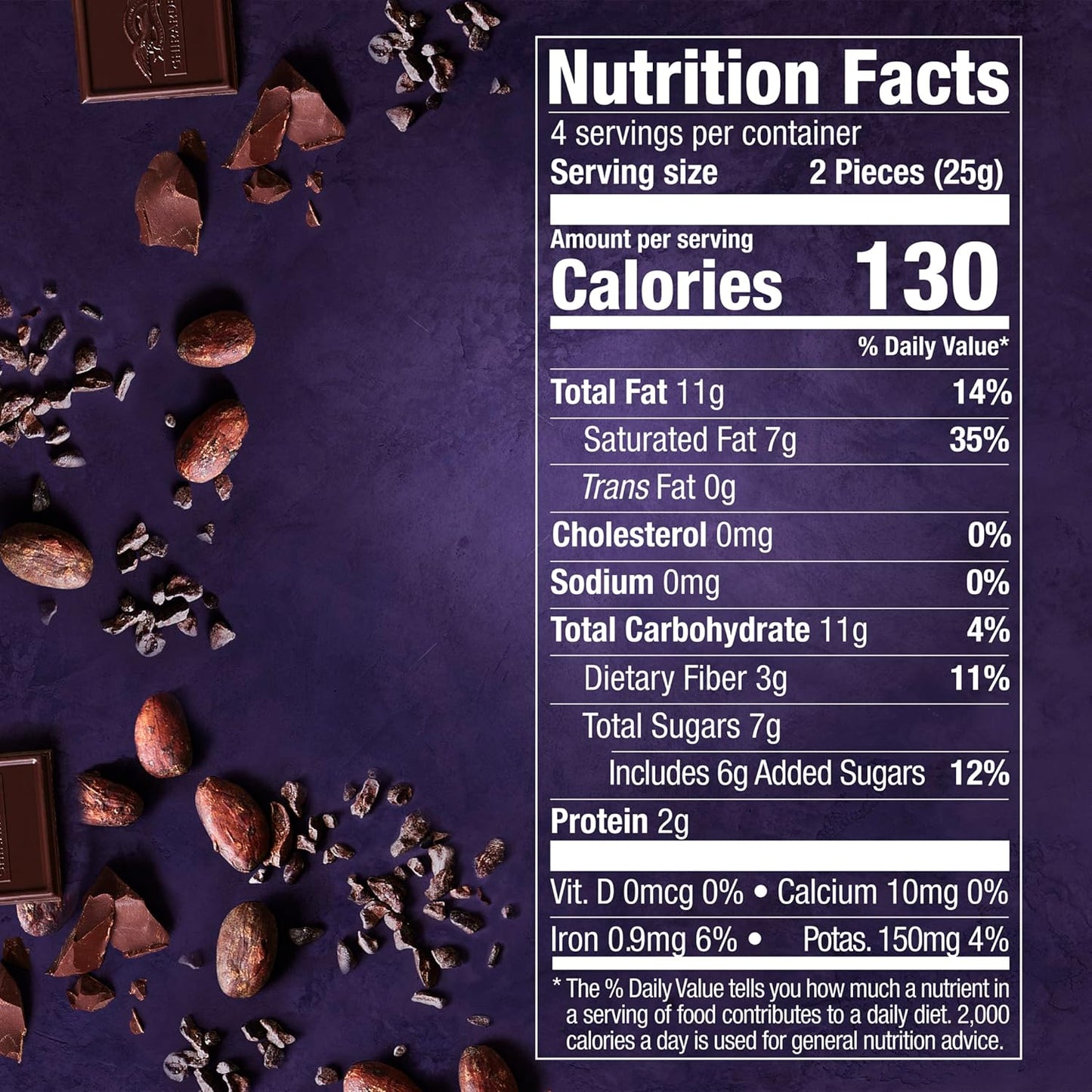 Ghirardelli Intense Twilight Dark Chocolate Squares 3.5 oz pack of 12