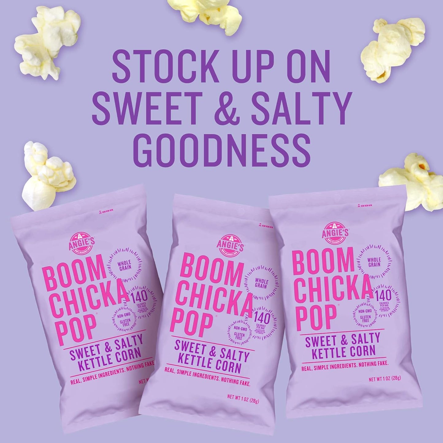 Angie's Boom Chicka Pop Sweet and Salty Kettle Corn 1 oz Bag