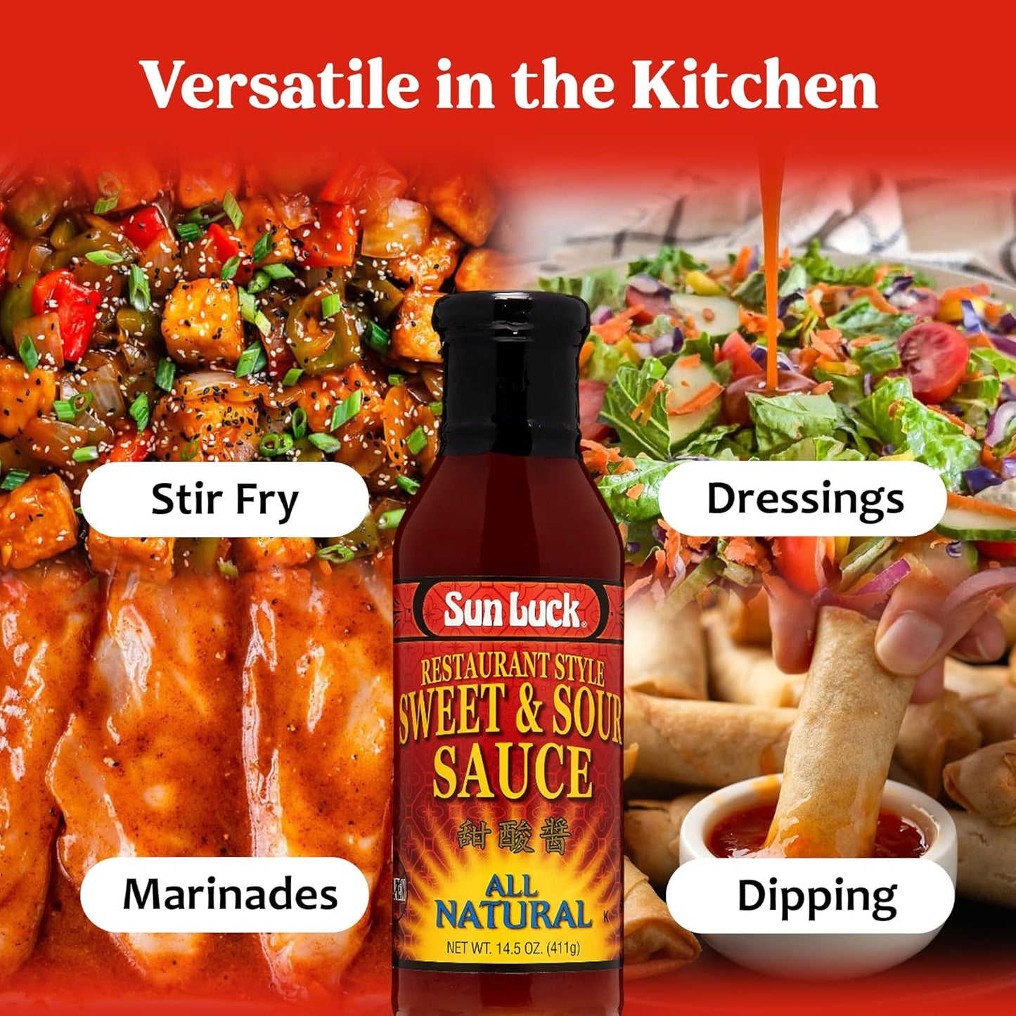 Asian Menu Sweet & Sour Sauce And Glaze No MSG 14.5 Oz.