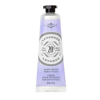 La Chatelaine Lavender Hand Cream Trio Gift Set and Luxury Triple Milled Soaps (Lavender, Lychee Bilberry, Lemon Verbena)