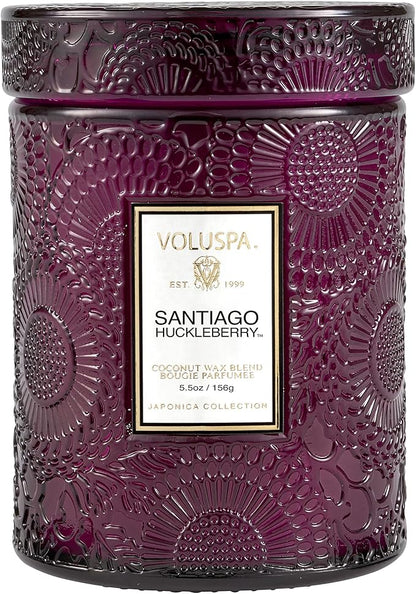 Voluspa Snatiago Huckleberry Mini Jar Candle 5.5 oz