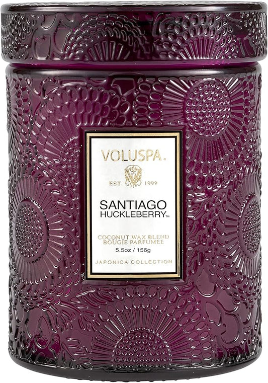 Voluspa Snatiago Huckleberry Mini Jar Candle 5.5 oz