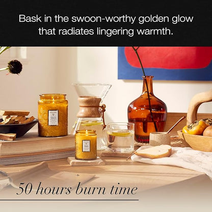 Voluspa Baltic Amber, Small Candle Jar, 5.5 oz, 50 Hour Burn Time, Coconut Wax for Clean Burning, Handcrafted in the USA