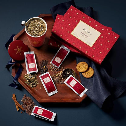 Tea Forte 2025 Limited Edition Warming Joy Single Steeps 15 Loose Tea Pouches