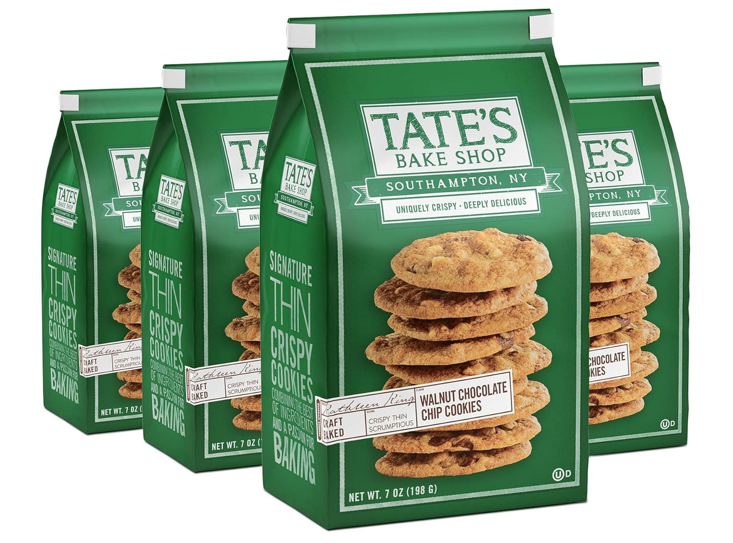 Tate's Bake Shop Walnut Chocolate Chip Cookies, 7 oz