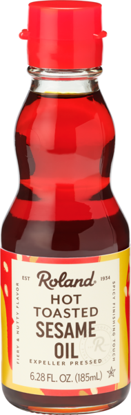 Roland Hot Sesame Oil 6.28 oz bottle (Case Pack of 12)