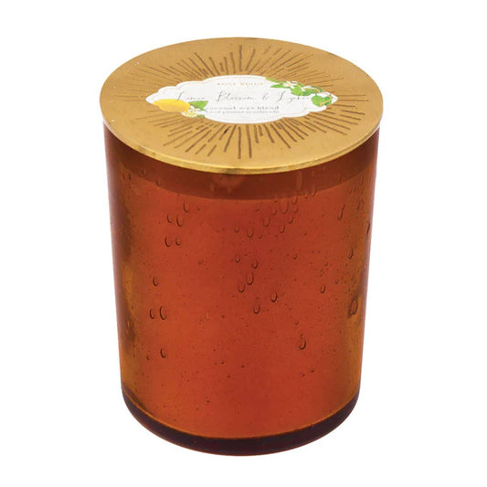 Rosy Rings Sunray Glass Candle Lemon Blossom & Lychee