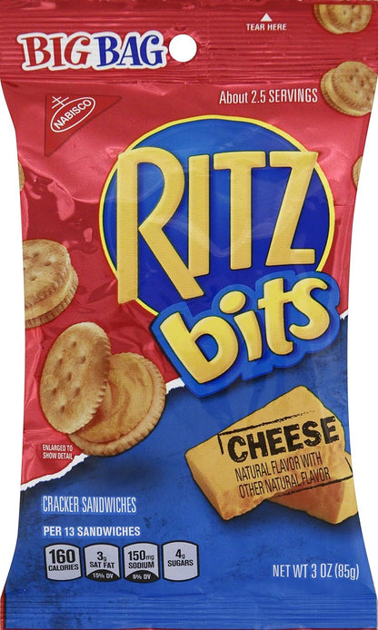 Nabisco Cheese Ritz Bits (Case Pack of 12 ) 3oz bag