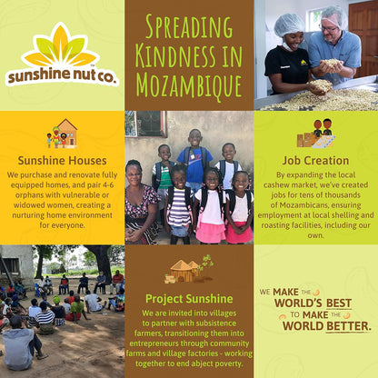 Sunshine Nut Whole Roasted Cashews - Spark of Spice 7 oz bags ( Case Pack of 6)