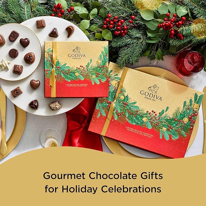 Godiva Belgium Limited Edition Christmas Box 15.1 oz box 36 piece