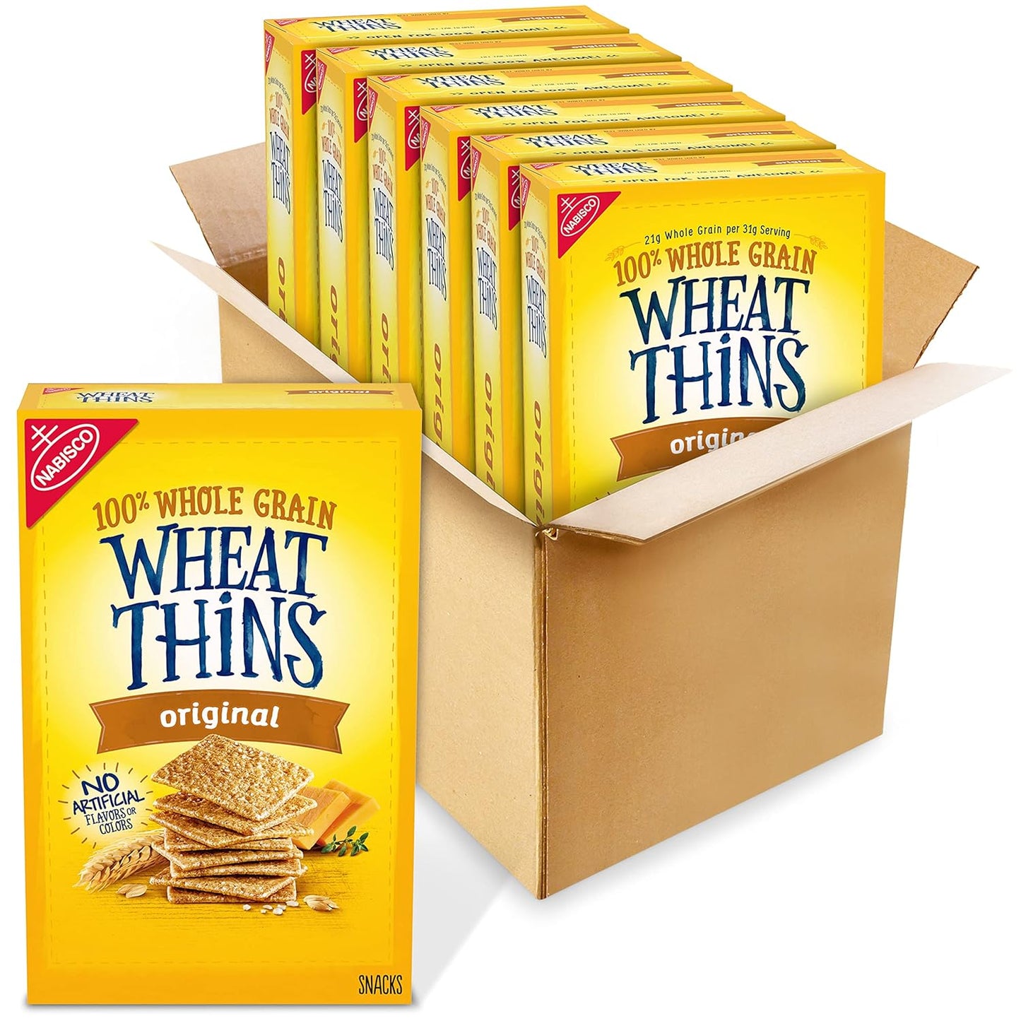Nabisco Wheat Thins Original Crackers 8.5 oz (6 Pack)