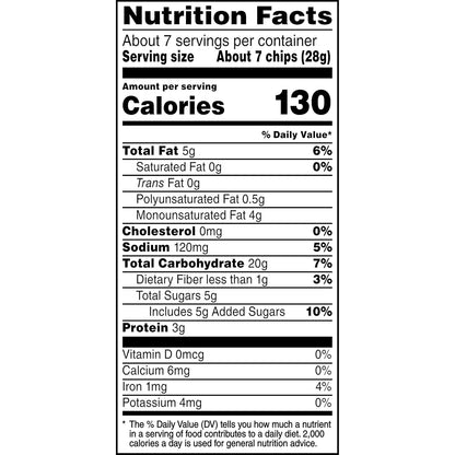Stacy's Cinnamon Sugar Pita Chips 7.33 oz Bag (Case pack of 12)